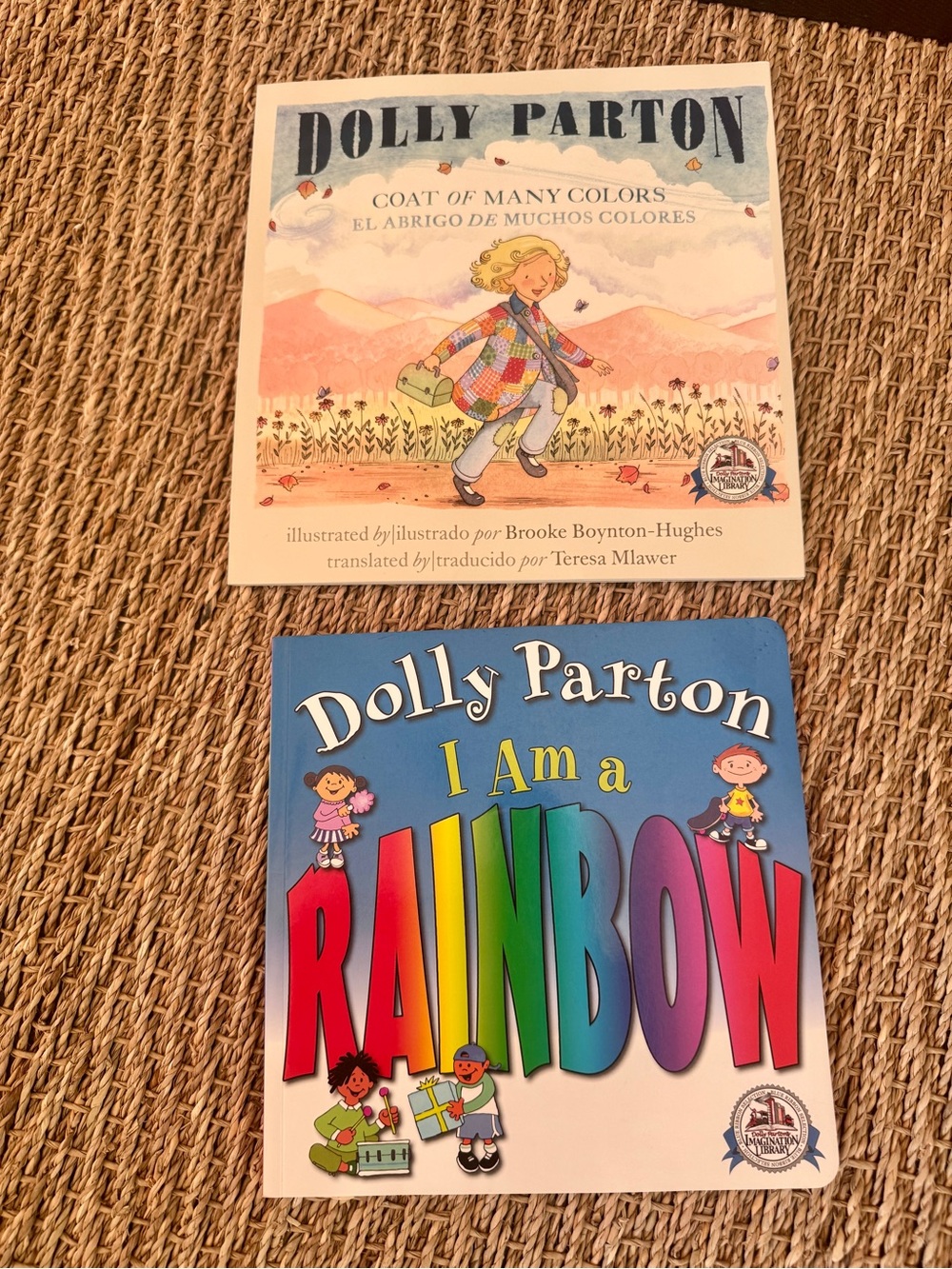 Dolly Parton I Am a Rainbow & Coat of Many Colors Books